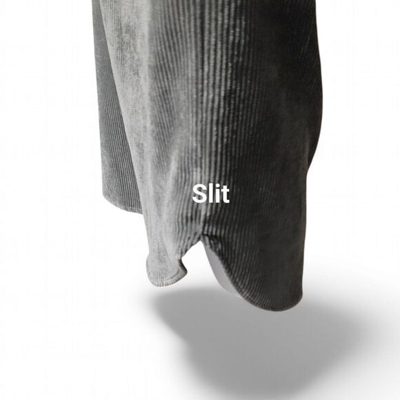 NINE. EIGHT NEW YORK Women's Silverado Sage Long Sleeve Corduroy button Up Tunic - Picture 10 of 16